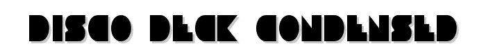 Disco Deck Condensed font